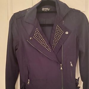 Navy blue studded jacket